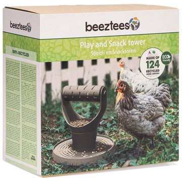 

Beeztees Play & Snack Tower Krmítko pro drůbež 30 cm, šedé