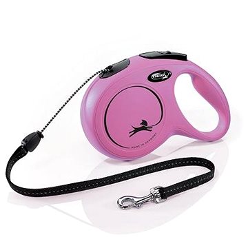 

Flexi New Classic M lanko 8 m/20 kg růžové