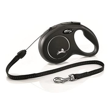 

Flexi New Classic S lanko 8 m/12 kg černé