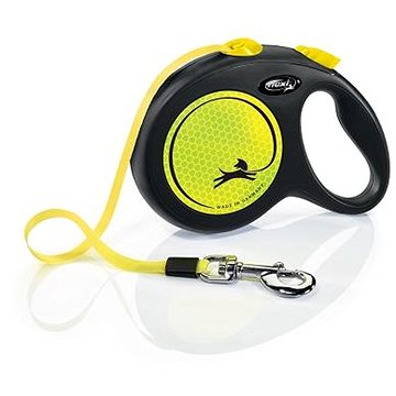 

Flexi New Neon L pásek 5 m/50 kg žluté