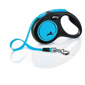 

Flexi New Neon S pásek 5 m/15 kg modré