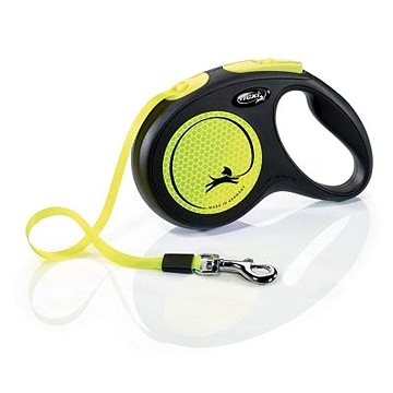 

Flexi New Neon M pásek 5 m/25 kg žluté