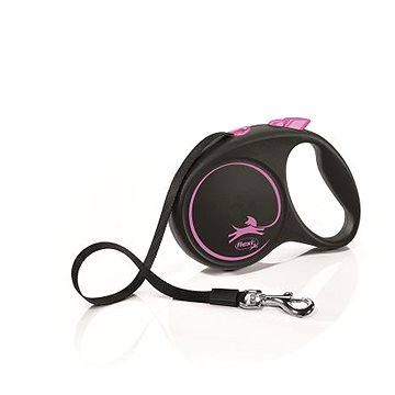 

Flexi Black Design M pásek 5 m/25 kg růžové