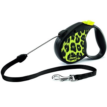 

Flexi Safari leopard M lanko 5 m/20 kg žluté
