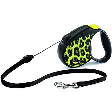 

Flexi Safari leopard S lanko 5 m/12 kg žluté