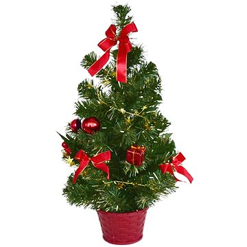 

DOMMIO Vánoční stromek zdobený - červený, 50 cm