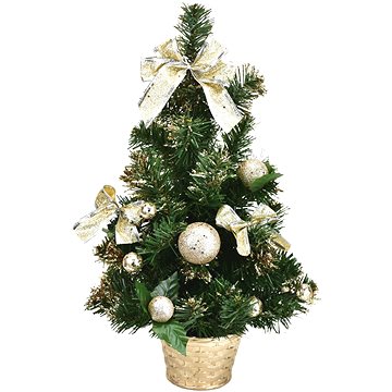 

DOMMIO Vánoční stromek zdobený - šampaň, 50 cm