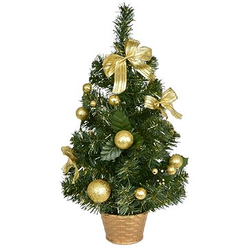 

DOMMIO Vánoční stromek zdobený - zlatý, 50 cm