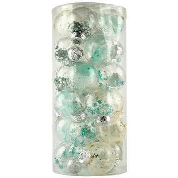 

DECOLED Vánoční ozdoby - koule plastové, zelené, průměr 6 cm, 25 ks