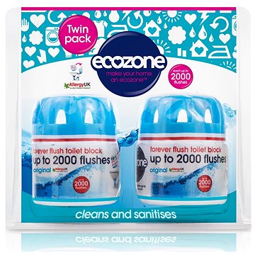

ECOZONE WC osvěžovač a čistič 2× 95 g