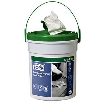 

TORK Utěrky čisticí vlhčené na povrchy, v kbelíku, W15