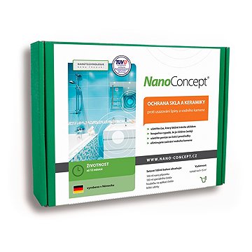 

NanoConcept set Nano ochrana skla a keramiky proti usazování špíny a vodního kamene 100 ml