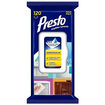 

PRESTO vlhčené utěrky univerzal 120 ks