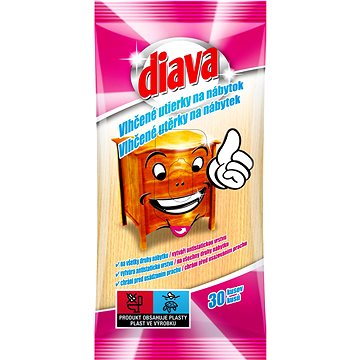 

DIAVA vlhčené utěrky na nábytek 30 ks