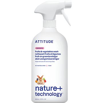 

ATTITUDE Čistič na ovoce a zeleninu bez vůně s rozprašovačem 800 ml