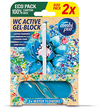

AMBI PUR WC Active gel-blok vodní květy 2× 45 g