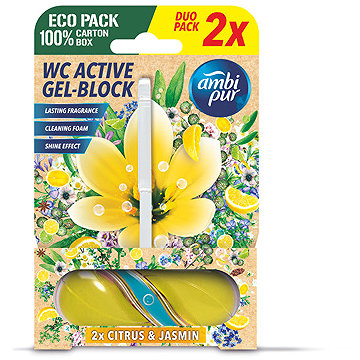 

AMBI PUR WC Active gel-blok citron & jasmín 2× 45 g