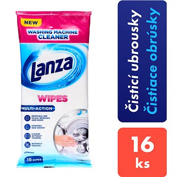 LANZA Washing Machine Cleaner Wipes 16 ks - Čisticí ubrousky