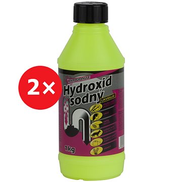 

Hydroxid sodný čistič odpadů 2× 1 kg