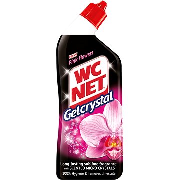WC NET Gel Crystal Pink Flowers 750 ml  - WC gel