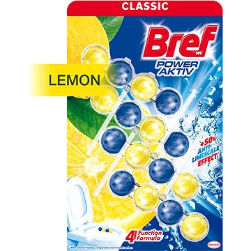 BREF Power Aktiv Lemon 4× 50 g - WC blok