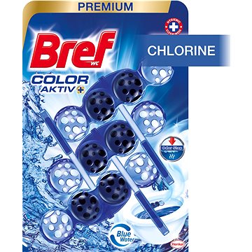 BREF Blue Aktiv Chlorin 3 x 50 g - WC blok