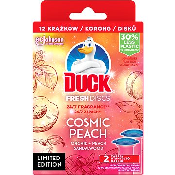 DUCK Fresh Discs duo refill Cosmic Peach 2×36 ml - WC gel