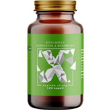 

BrainMax Quercetin Bromelain, Kvercetin a Bromelain, 100 rostlinných kapslí