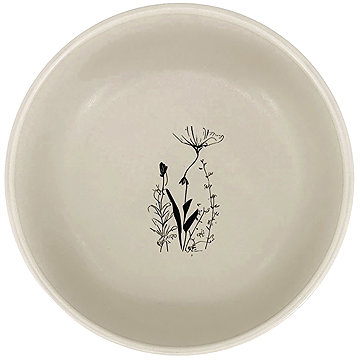 

Clay Keramická miska Cream Garden o 15 cm, smetanová / černá