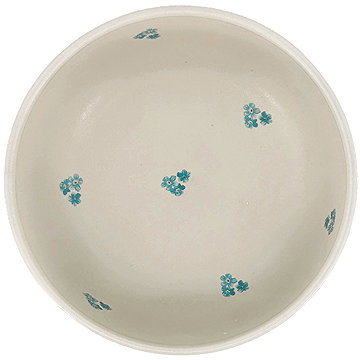 

Clay Keramická miska Cream Pomněnka o 15 cm, smetanová / modrá
