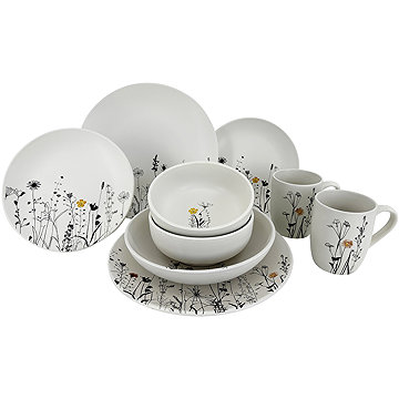 

Clay Keramická jídelní souprava Cream Garden Color - talíře, misky, hrnky - 10 ks