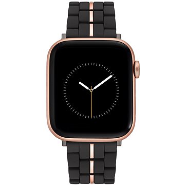 

Nine West Řemínek černý s růžovo-zlatým proužkem uprostřed, pro Apple Watch 38-41 mm