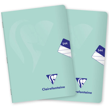 CLAIREFONTAINE Mimesys pastel PP, A5 "544" linkovaný, 40 listů, mátový - sada 2 ks