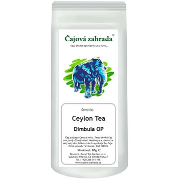 

Čajová zahrada Ceylon Dimbula OP 80g - černý čaj