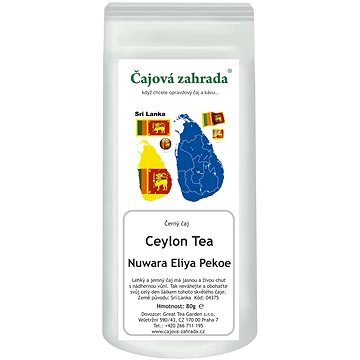 

Čajová zahrada Ceylon Nuwara Eliya Pekoe 80g - černý čaj