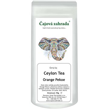 

Čajová zahrada Ceylon Orange Pekoe - černý čaj, 1000g