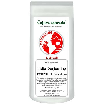 

Čajová zahrada India Darjeeling FTGFOPI Bannockburn - černý čaj, 500g
