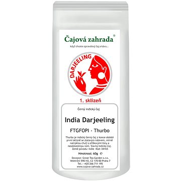 

Čajová zahrada India Darjeeling TGFOPI Thurbo - černý čaj, 60g