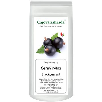 

Čajová zahrada Černý rybíz - černý ochucený čaj, 90g
