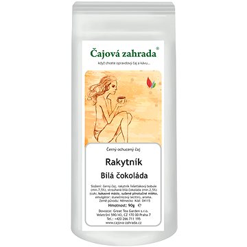 

Čajová zahrada Rakytník & Bílá čokoláda - černý ochucený čaj, 90g