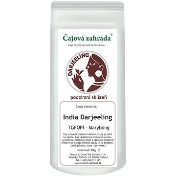 

Čajová zahrada India Darjeeling FTGFOPI Marybong - černý čaj, 60g