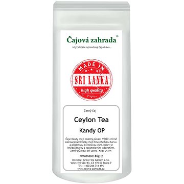 

Čajová zahrada Ceylon Kandy 80g - černý čaj