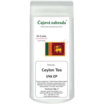 

Čajová zahrada Ceylon UVA OP 80g - černý čaj