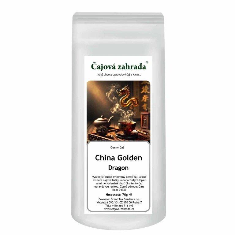 

Čajová zahrada China Golden Dragon - černý čaj, 70g
