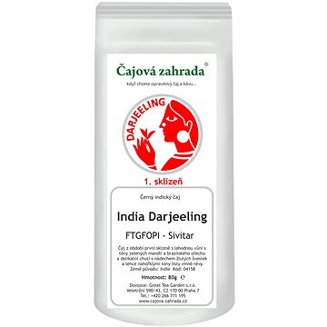 

Čajová zahrada India Darjeeling FTGFOPI Sivitar - černý čaj, 1000g