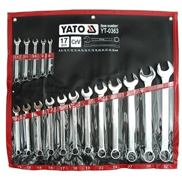 

YATO Klíče očkoploché 8-32 mm v sadě YT-0363