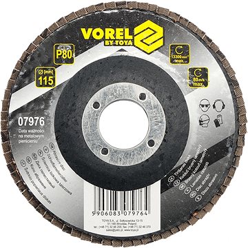 

VOREL Kotouč brusný lamelový 115 mm P120 TO-07978