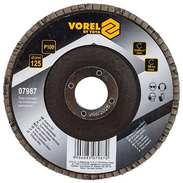 

VOREL Kotouč brusný lamelový 125 mm P100 TO-07987