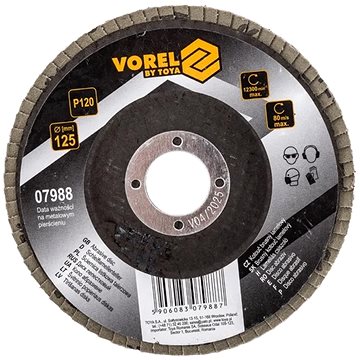 

VOREL Kotouč brusný lamelový 125 mm P120 TO-07988