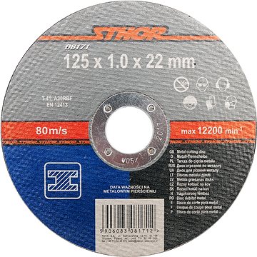 

STHOR Kotouč na kov 125 x 22 x 1,0 mm TO-08171